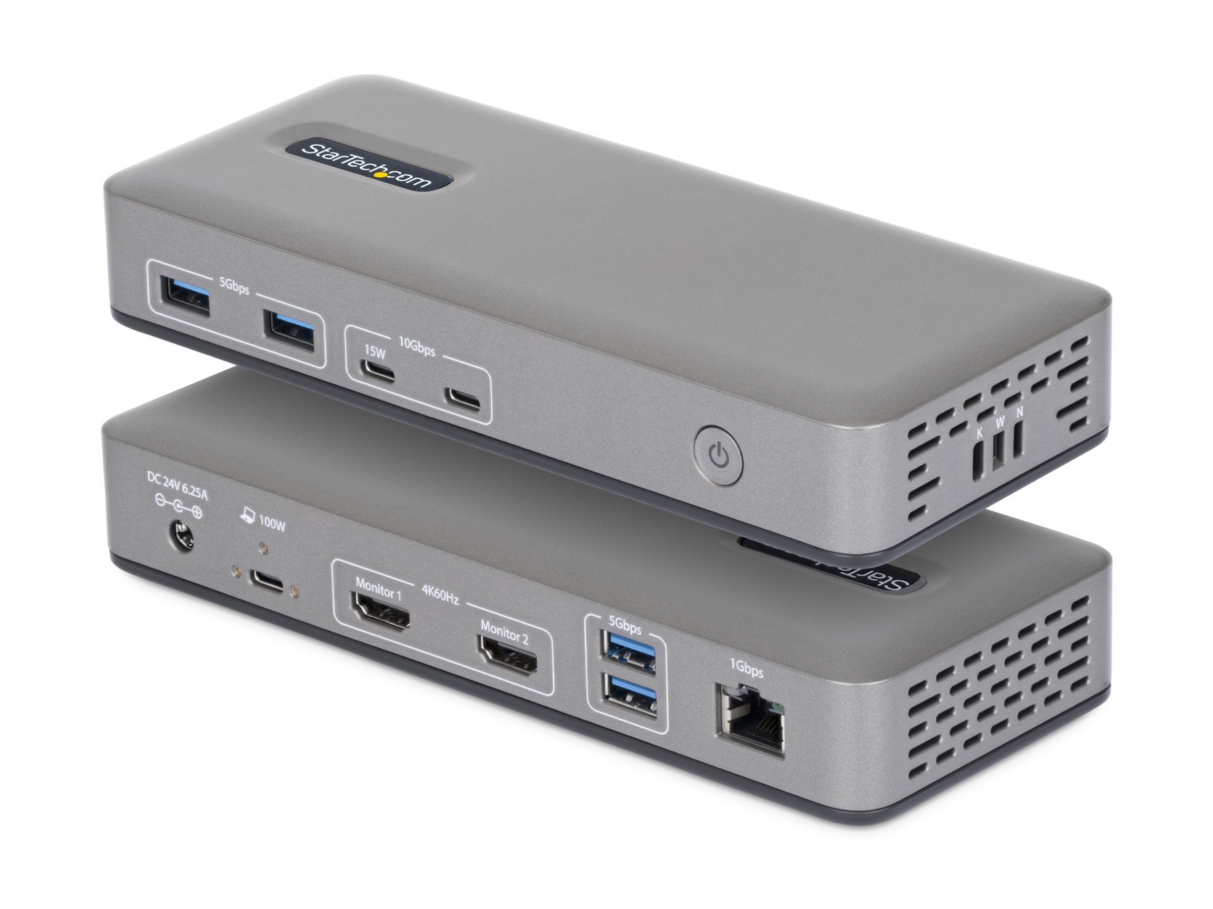 Startech 196UE-USBC-DOCK USB-C Dockingstation Dual 4K 60Hz HDMI 1GbE Space-grau