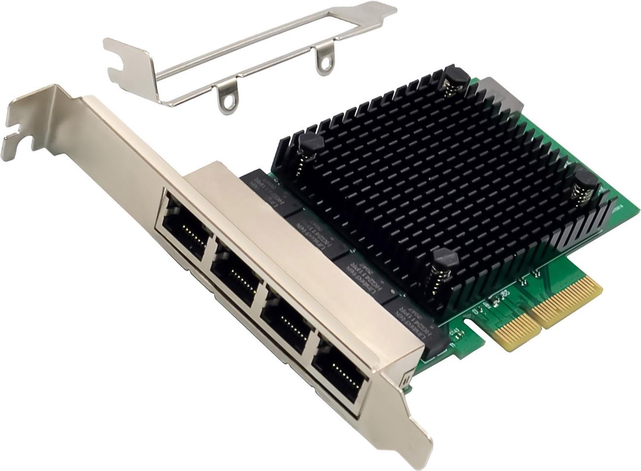 InLine Quad Gigabit Netzwerkkarte (51127A)