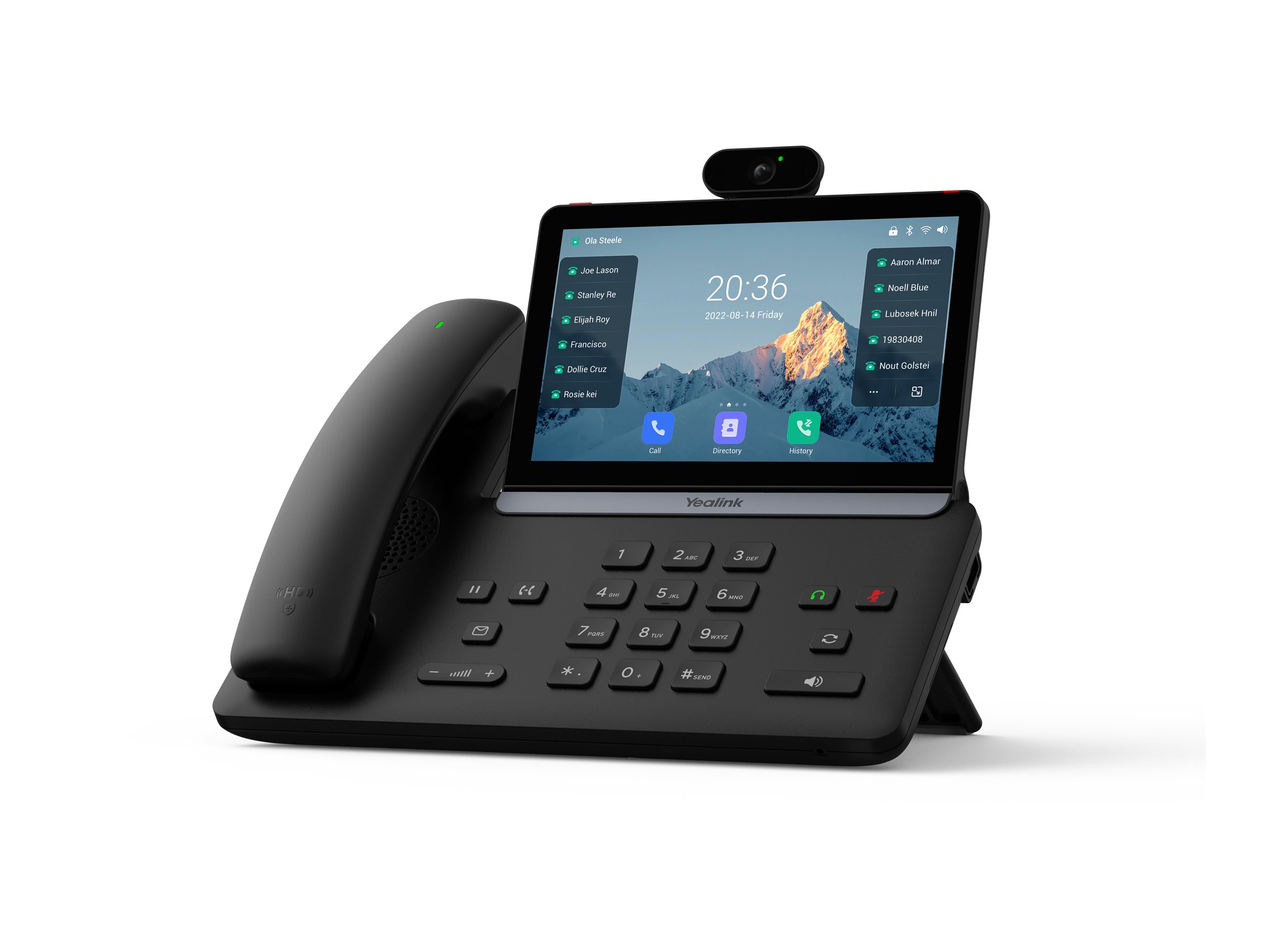 Yealink SIP-T88V Pro VoIP-Telefon 7" Schwarz