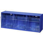 Allit Klappkasten-Magazin (B x H x T) 600 x 240 x 200 mm Blau, Transparent VarioPlus ProFlip 3 464410 1 St. (464410)