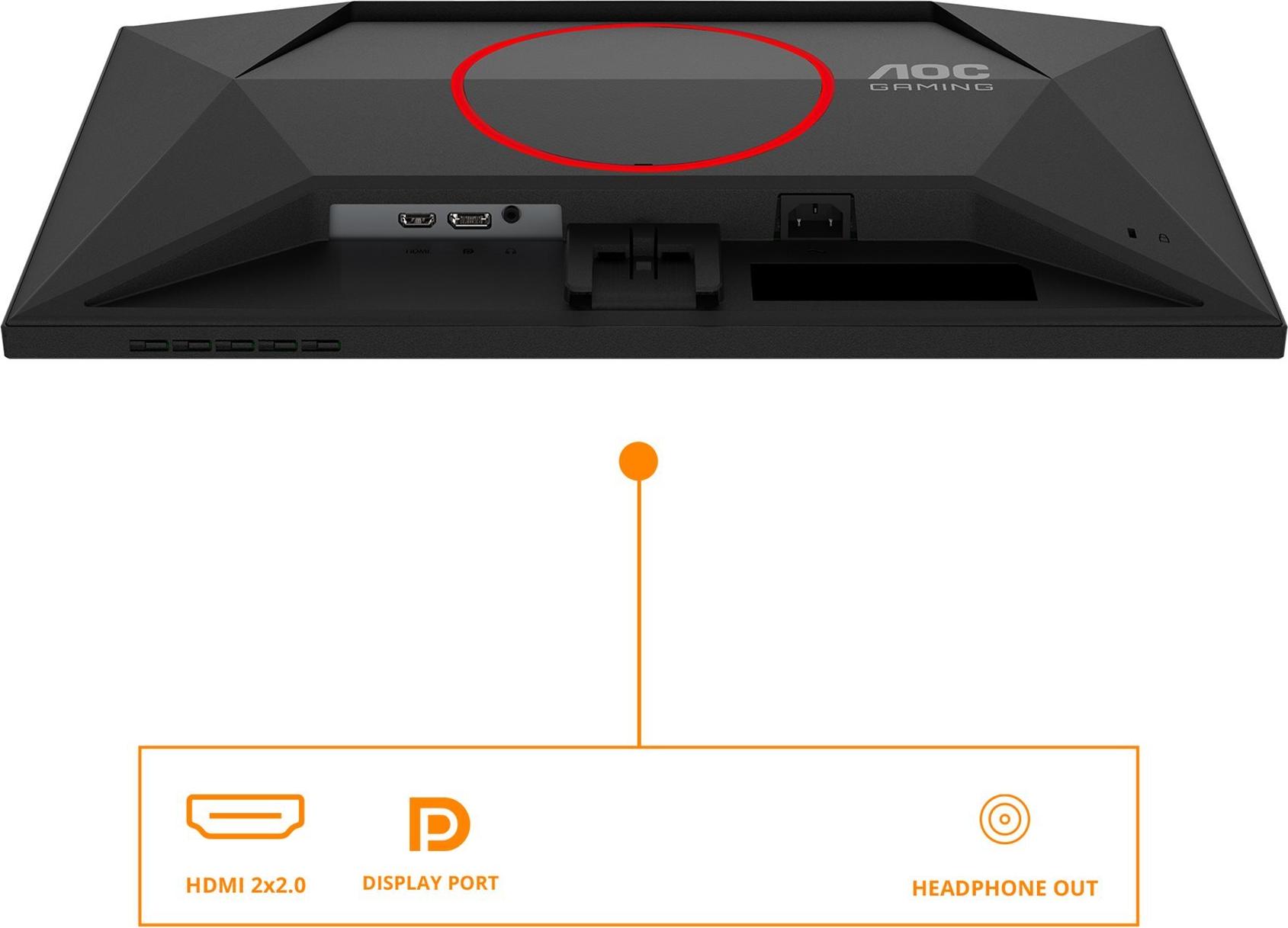 AOC Gaming 24G4HRE 23.8" Full HD 200 Hz Fast IPS Schwarz, Rot