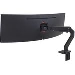 Ergotron HX HD Monitor Arm Tischhalterung schwarz für Ultrawide Monitore bis 49" 19,1 kg VESA (45-647-224) (B-Ware)