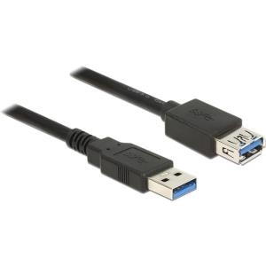 Delock Verlängerungskabel USB 3.0 Typ-A Stecker > USB 3.0 Typ-A Buchse 3.0 m schwarz (85057)