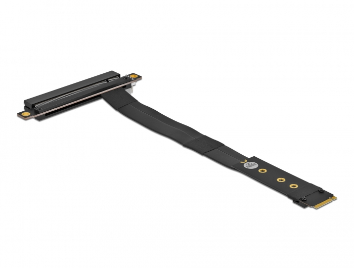 Delock M.2 Key M to PCIe x16 NVMe Adapter mit 20 cm Kabel Schwarz