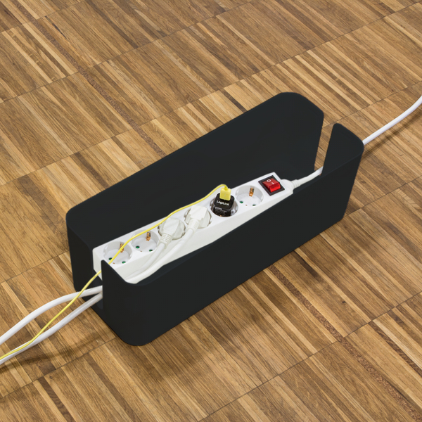 LogiLink KAB0077 Kabelmanagement-Box Set Schwarz