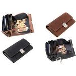 Alassio Kellnerbörse, aus Hunter-Leder, braun 6 Scheinfächer, Münzfach, Reißverschlussfach, - 1 Stück (42194)