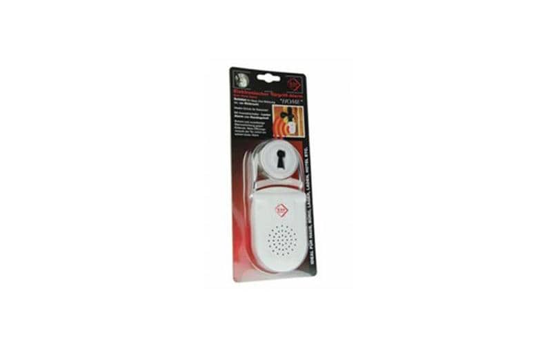 KH Security KH 100183 Elektronischer Türgriff-Alarm 113 dB 9 V Weiß