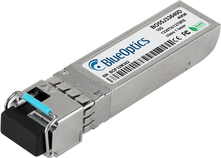 Kompatibler Calix 100-01510BXD-40 BlueOptics© BO55J33640D SFP+ Bidi Transceiver, LC-Simplex, 10GBASE-BX-D, Singlemode Fiber, TX1330nm/RX1270nm, 40KM, DDM, 0°C/+70°C (100-01510BXD-40-BO)