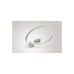 Patchkabel Cat.6 U/UTP, ungeschirmt, flach, grau, 10.0m superflaches Patchkabel z.B. für die Verlegung unter Teppichböden und Fußleisten (77810)