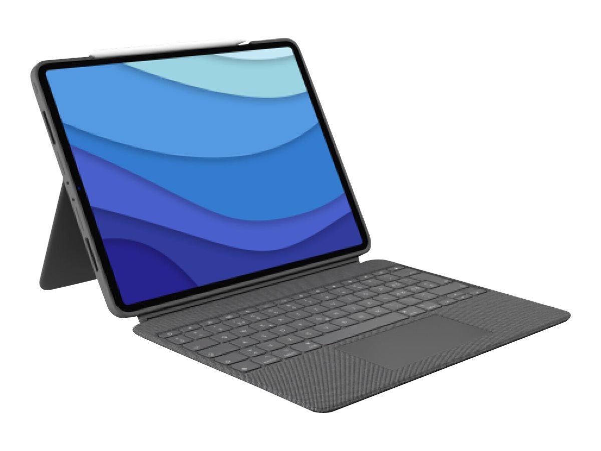 Logitech Combo Touch Tastatur-Case QWERTZ Oxford Gray