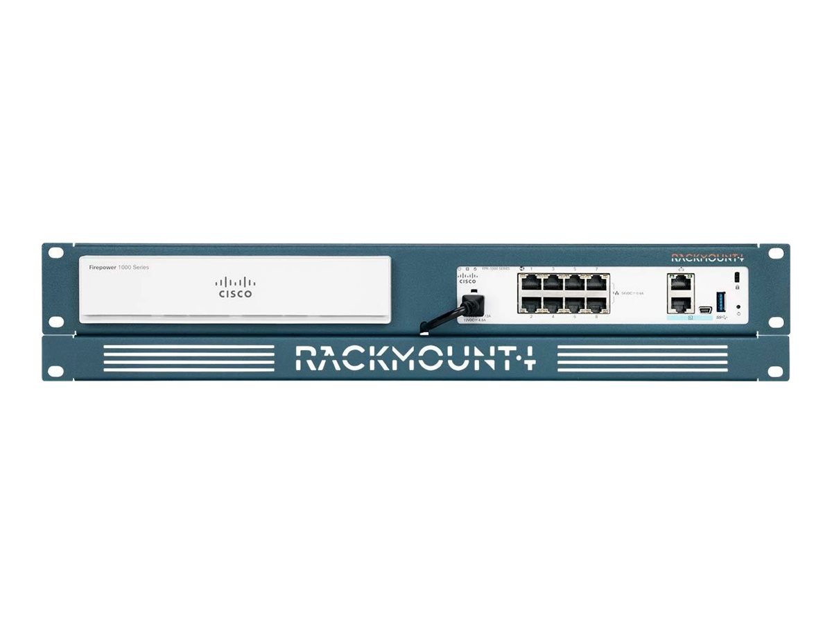 Rackmount.IT RM-CI-T8 19" 2U Rackmontagesatz für Cisco Firepower 1010 Schwarz