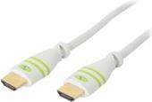 HDMI High Speed mit Ethernet Kabel A/A Stecker/Stecker, weiß, 1 m Hersteller: Techly (ICOC-HDMI-4-010WH)