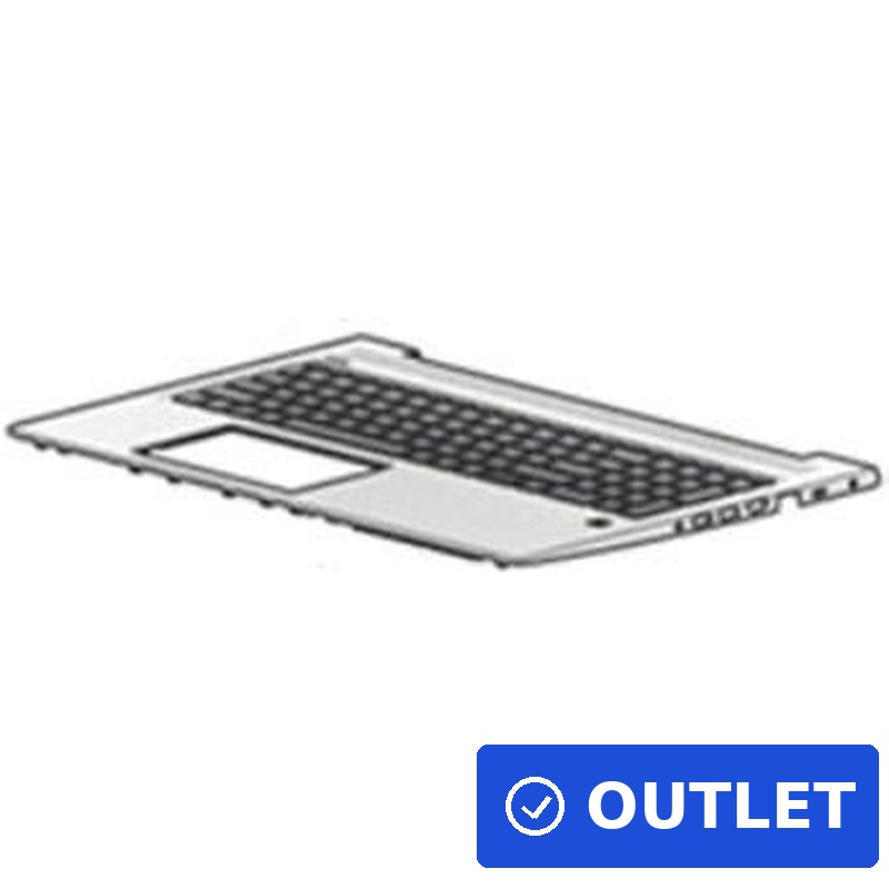 HP L45090-FP1 Notebook-Ersatzteil Gehäuse-Unterteil+Tastatur - Layout Französisch/Arabisch (L45090-FP1) (B-Ware)