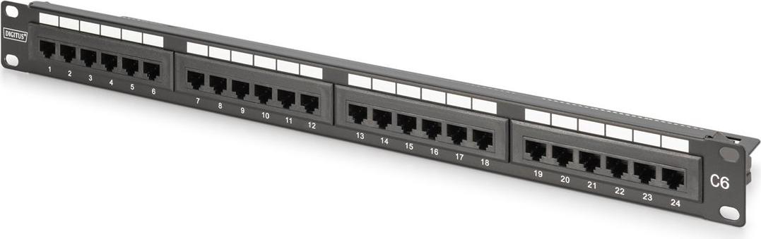 DIGITUS CAT 6 Klasse E Patch Panel ungeschirmt - Patch-Panel (DN-91624U-CR)