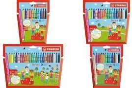 STABILO Fasermaler Trio A-Z, 12er Kartonetui Strichstärke: 0,7 mm, dreieckige Griffzone,ventilierte Kappe - 1 Stück (F378/11-12-04)