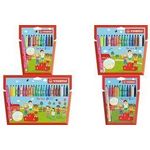 STABILO Fasermaler Trio A-Z, 12er Kartonetui Strichstärke: 0,7 mm, dreieckige Griffzone,ventilierte Kappe - 1 Stück (F378/11-12-04)