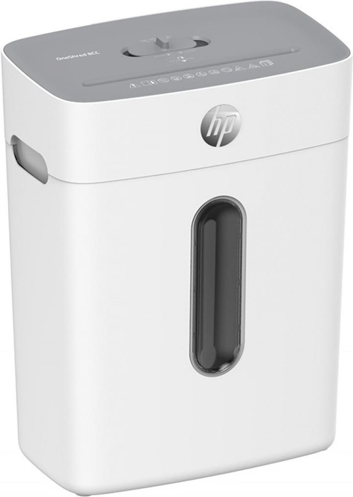HP OneShred 8CC Aktenvernichter Partikelschnitt P-4 5x18 mm bis 8 Blatt Weiß