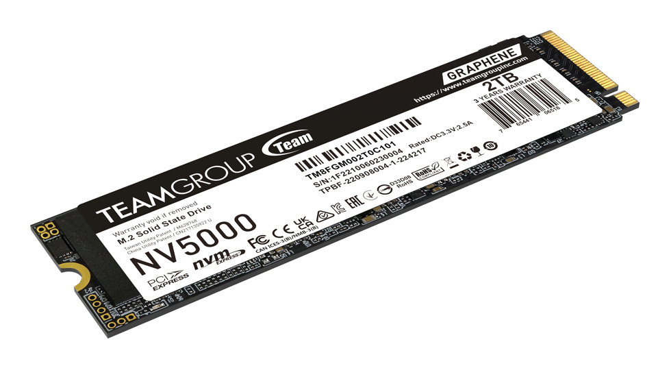 Team Group NV5000 2 TB M.2 2280 PCIe 4.0 x4 NVMe SSD