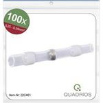 Quadrios 22C461 Stoßverbinder mit Schrumpfschlauch 0.25 mm² 0.34 mm² Vollisoliert Weiß 1 Set (22C461)