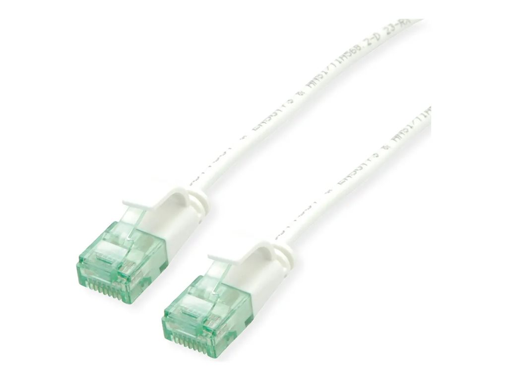 Roline Recycled Material DataCenter Patchkabel Cat6a UTP 5 m Weiß