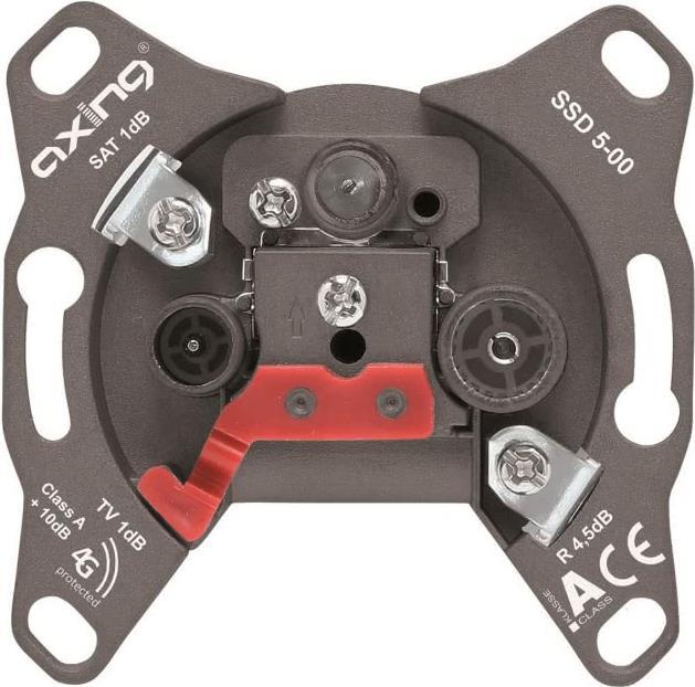 Axing SSD 5-00 SAT + TV + Radio Braun Steckdose (SSD 5-00)