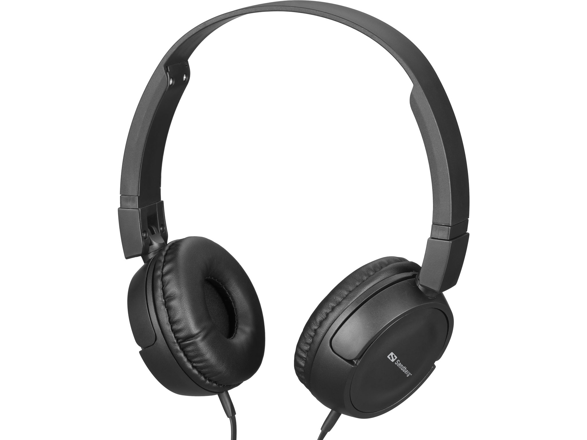 Sandberg Saver MiniJack Travel On-Ear Kopfhörer Schwarz