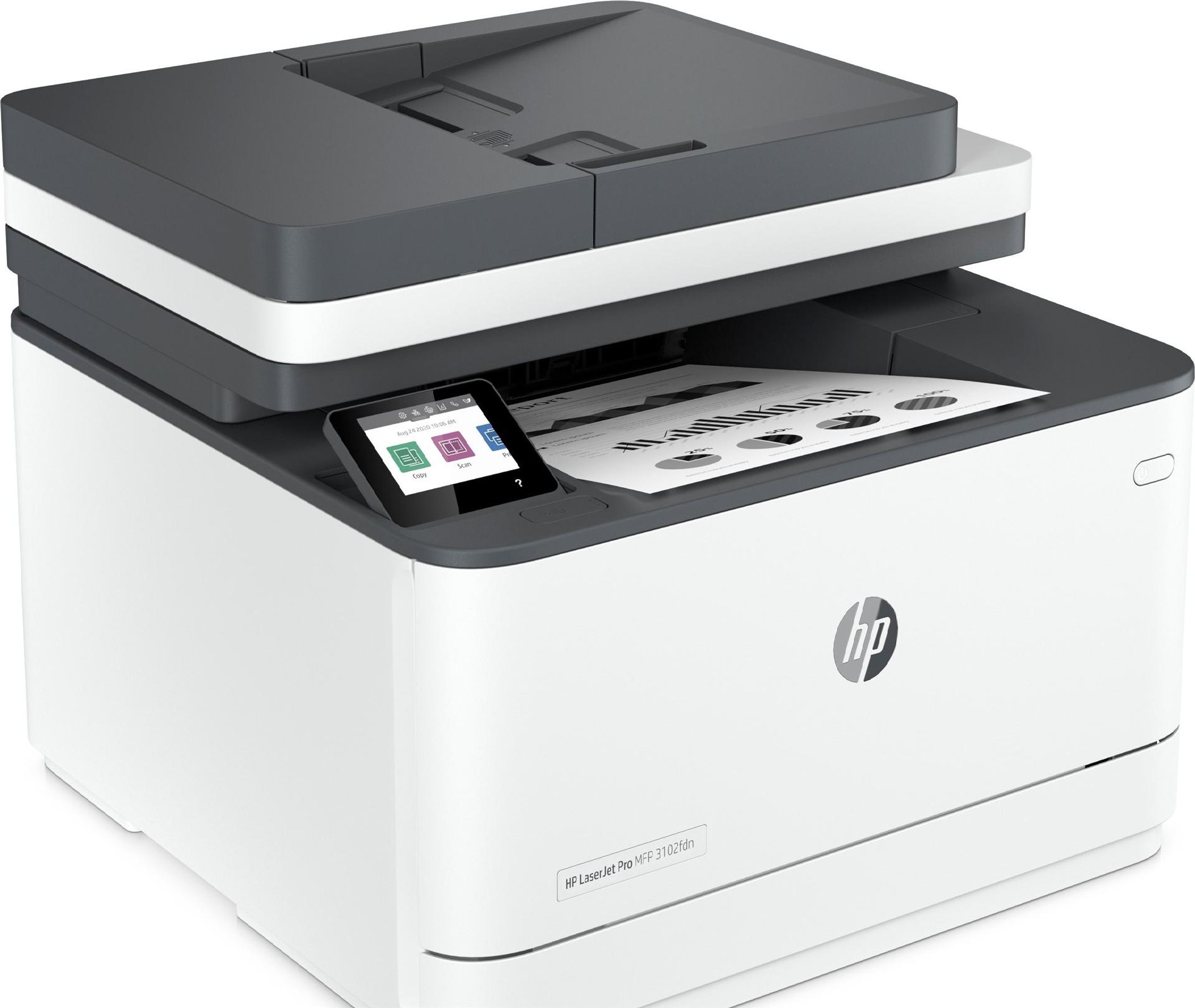 HP LaserJet Pro MFP 3102fdn Multifunktionsdrucker 2,7" Touchscreen 33 Seiten/Min. Duplex Weiß
