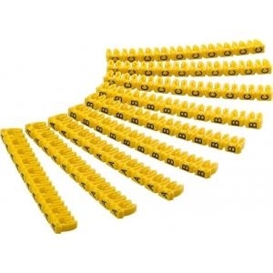 Goobay Kabelmarker-Clips "Buchstaben A-C", für Kabeldurchmesser bis 2,5 mm, 2.5 mm - farbige Kennzeichnungsringe 3x 30 Stück zum Markieren von z.B. Netzwerkkabeln (72516)