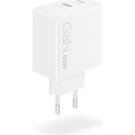 Lenovo Dual USB-C 65W GaN Ladegerät, weiß (G0A6065WEU)