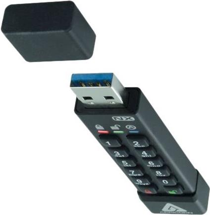 Apricorn Aegis Secure Key 3NX 4 GB USB-Stick Schwarz