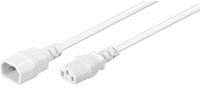 Microconnect PE040630W Stromkabel Weiß 3 m C14-Koppler C13-Koppler (PE040630W)