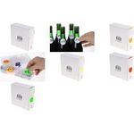 rillprint Markierungspunkte, Durchmesser: 25 mm, neonorange zur Handbeschriftung, permanent haftend, im Kartonspender - 1 Stück (89301)