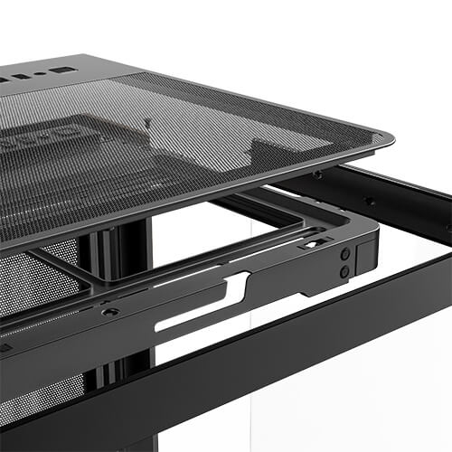Antec Constellation Series C8 Curve Wood Full-Tower E-ATX Gehäuse mit Glasfenster Schwarz/Holz