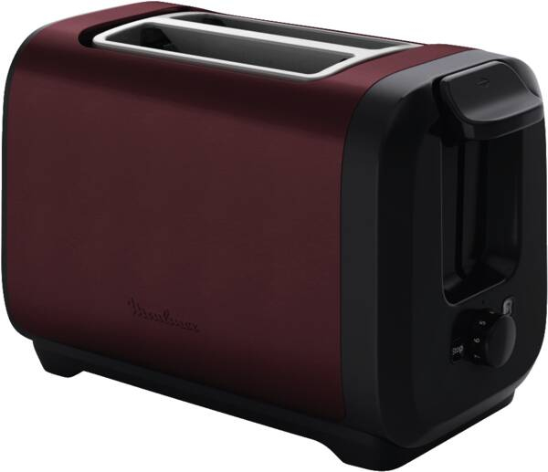 Moulinex Toaster LT5S05E0 2 Scheiben 1300 W Schwarz, Rot