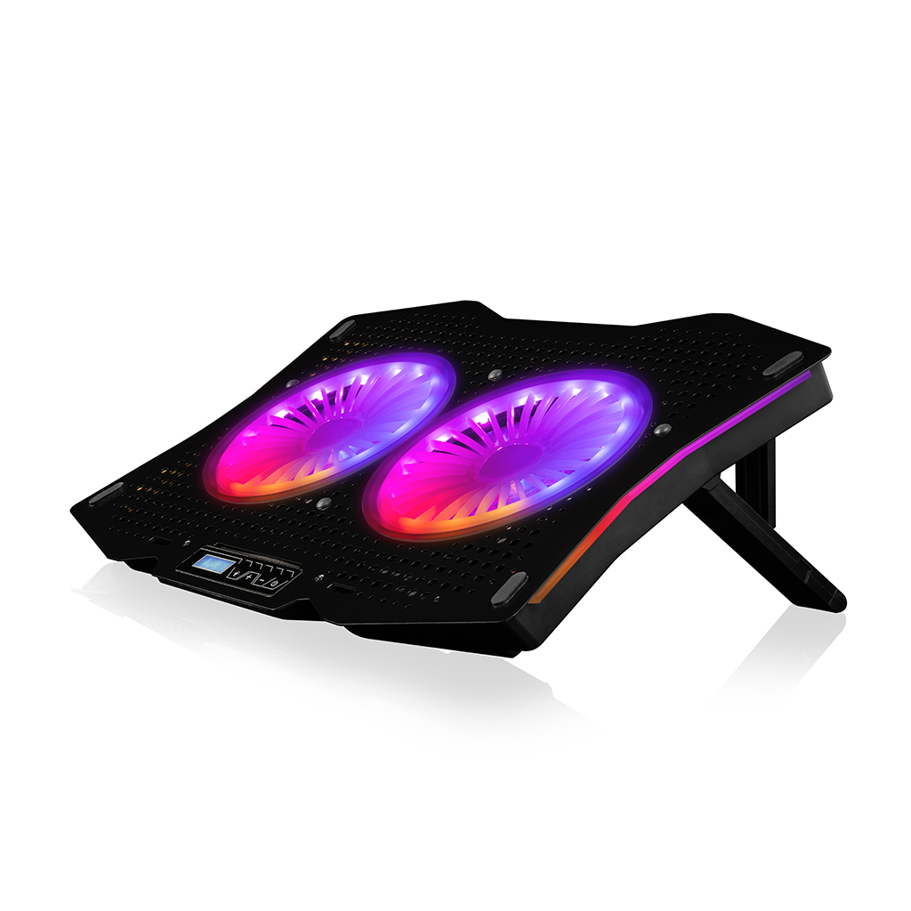 Modecom MC-CF18 RGB Laptop-Kühlpad 45,7 cm (18") 1200 RPM Schwarz