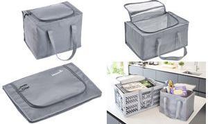 keeeper Isoliertasche "johann", Größe L, graphite mit Tragegriffen, hält bis zu 4 Stunden kalt oder warm, - 1 Stück (1429182600000)