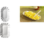 PAPSTAR Pommes-Schale "pure", Maße: 90 x 140 x 30 mm, weiß aus 100% Frischfaserkarton, lebensmittelecht, kompostierbar - 1 Stück (11303)