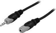 Deltaco MM-164 Audio-Kabel 15 m 3.5mm Schwarz - Grau (MM-164)