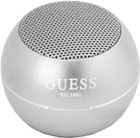 GUESS Mini Bluetooth Speaker 3W 4H Silver, Universal, GUWSALGEG (GUWSALGEG)