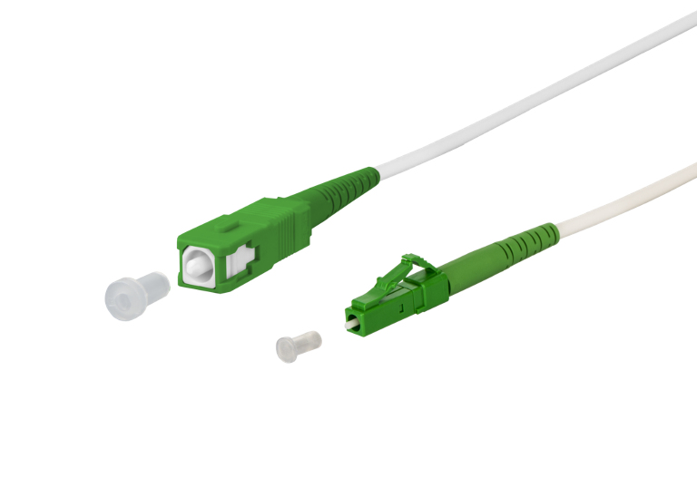 METZ CONNECT OpDAT 151P7EAJAA5E Patchkabel 15 m SC/APC-LC/APC Glasfaser Weiß