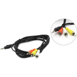 Gembird CCA-4P2R-2M Audio-Kabel 3.5mm 3 x RCA Schwarz (CCA-4P2R-2M)