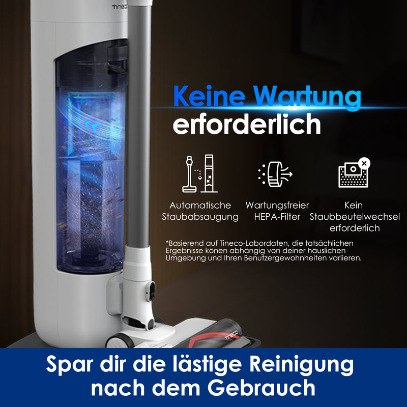 Tineco PURE ONE Station 5 Stabstaubsauger Kabellos Grau