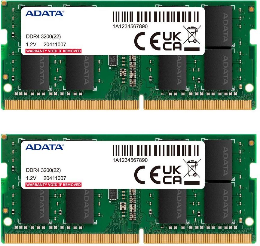 ADATA SO-DIMM DDR4-3200 Dual-Kit gruen AD4S32008G22-DTGN (AD4S32008G22-DTGN)