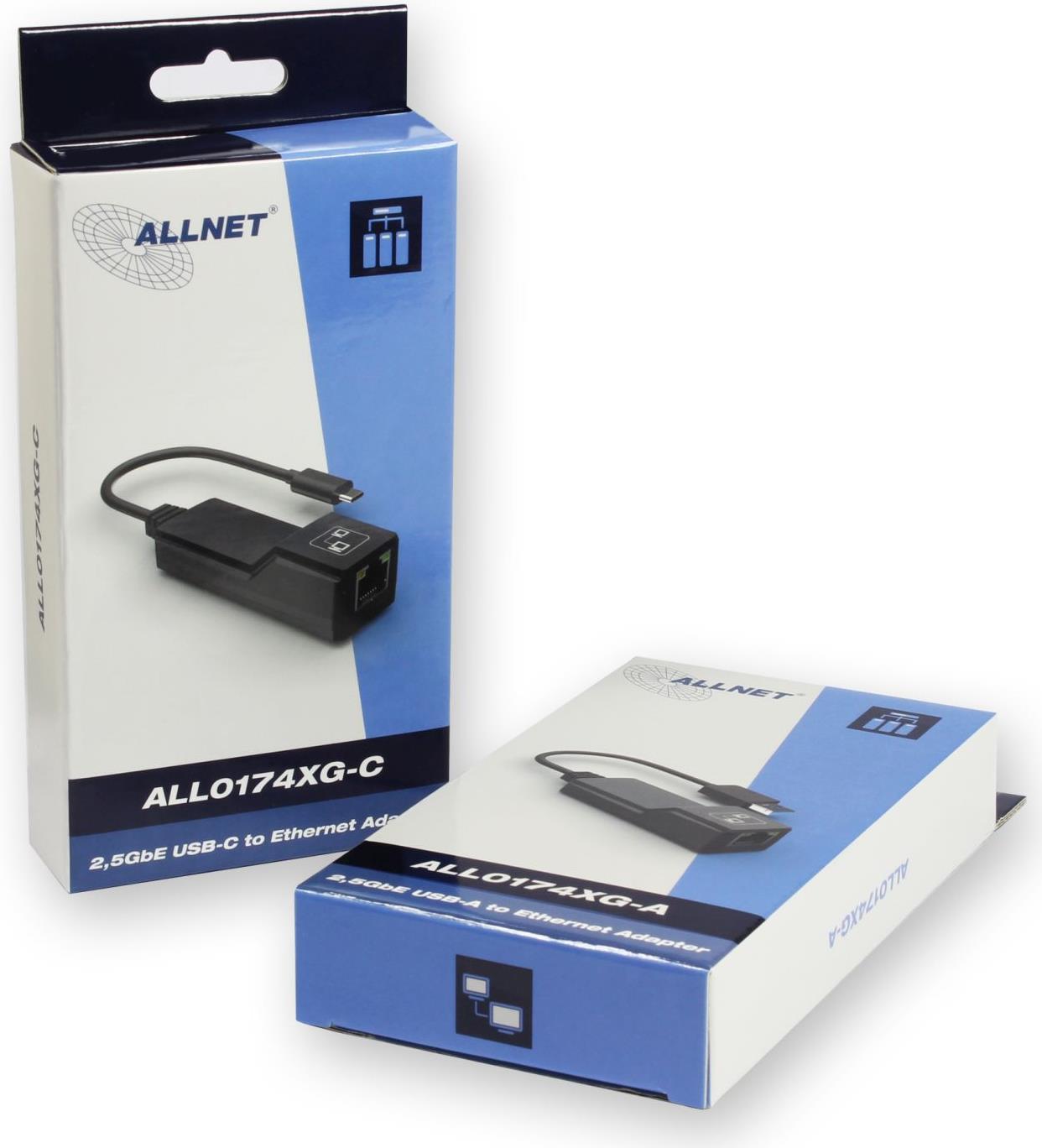 Allnet ALL0174XG-A Adapter 2.5 GBit/s LAN (10/100/1000 MBit/s), USB 3.2 Gen 1 (USB 3.0) (189261)