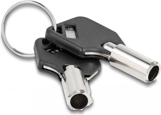 Navilock Delock Notebook Sicherungsspiralkabel für USB Typ-A Buchse mit Schlüssel (20917)