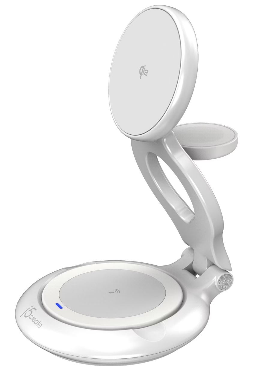 j5create QI2 3-IN-1 MAGNETIC FOLDABLE WIRELESS CHARGING STATION (JUPW3415-N)