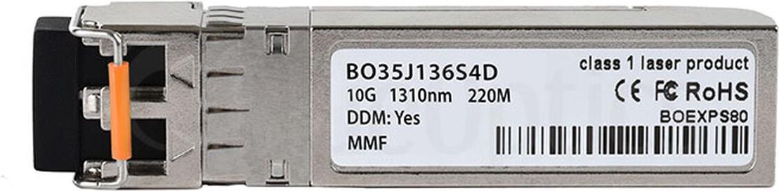 Kompatibler HPE X130 JL438A BlueOptics© BO35J136S4D SFP+ Transceiver, LC-Duplex, 10GBASE-LRM, Multimode Fiber, 1310nm, 220M, DDM, 0°C/+70°C (JL438A-BO)