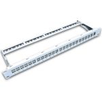 Wirewin 24-Port Keystone Modul-Leerpanel, 19\", grau, geschirmt Keystone System (TKS PANEL 24)