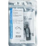 Smartkeeper MUL04PKGY Schnittstellenblockierung Schnittstellenblockierung + Schlüssel Micro USB Type-B Grau Kunststoff 1 Stück(e) (MUL04PKGY)
