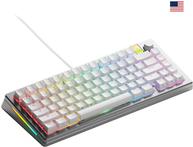 Glorious PC Gaming Race GMMK 3 Pro HE 75% Custom Gaming-Tastatur - Pre-Built ANSI US Fox Switches (GLO-KB-GMMK3-PRO-75-PB-HE-W-SIL-US)